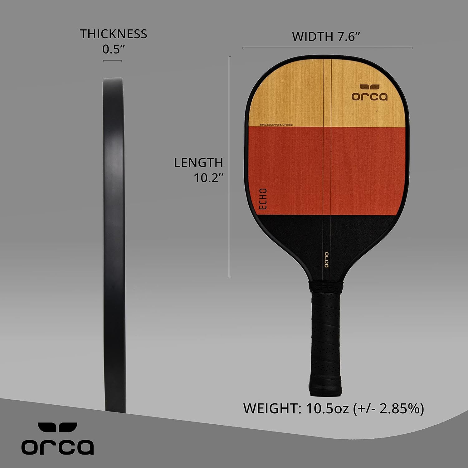 Orca Echo Sports Series Wood Pickleball Paddle - Starter Edition - 4 Pack
