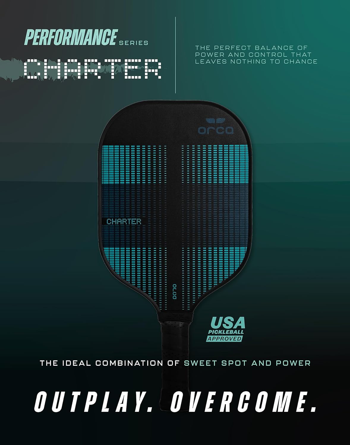 Orca Charter Performance Series Fiberglass Pickleball Paddle - Balanced Edition