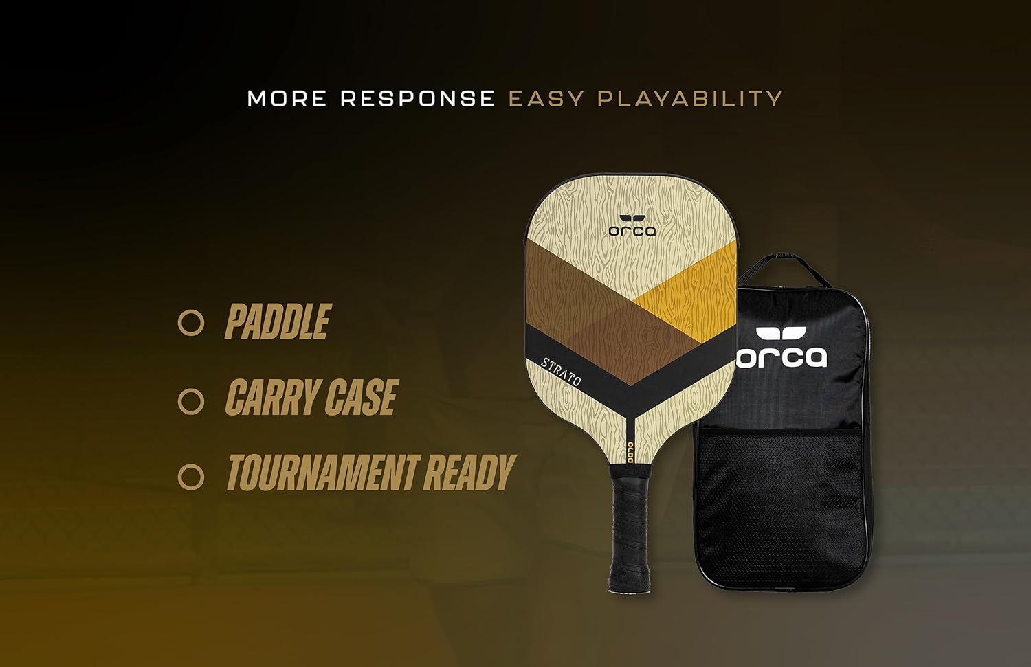 Orca Strato Tournament Series Fiberglass Pickleball Paddle - Power Edition