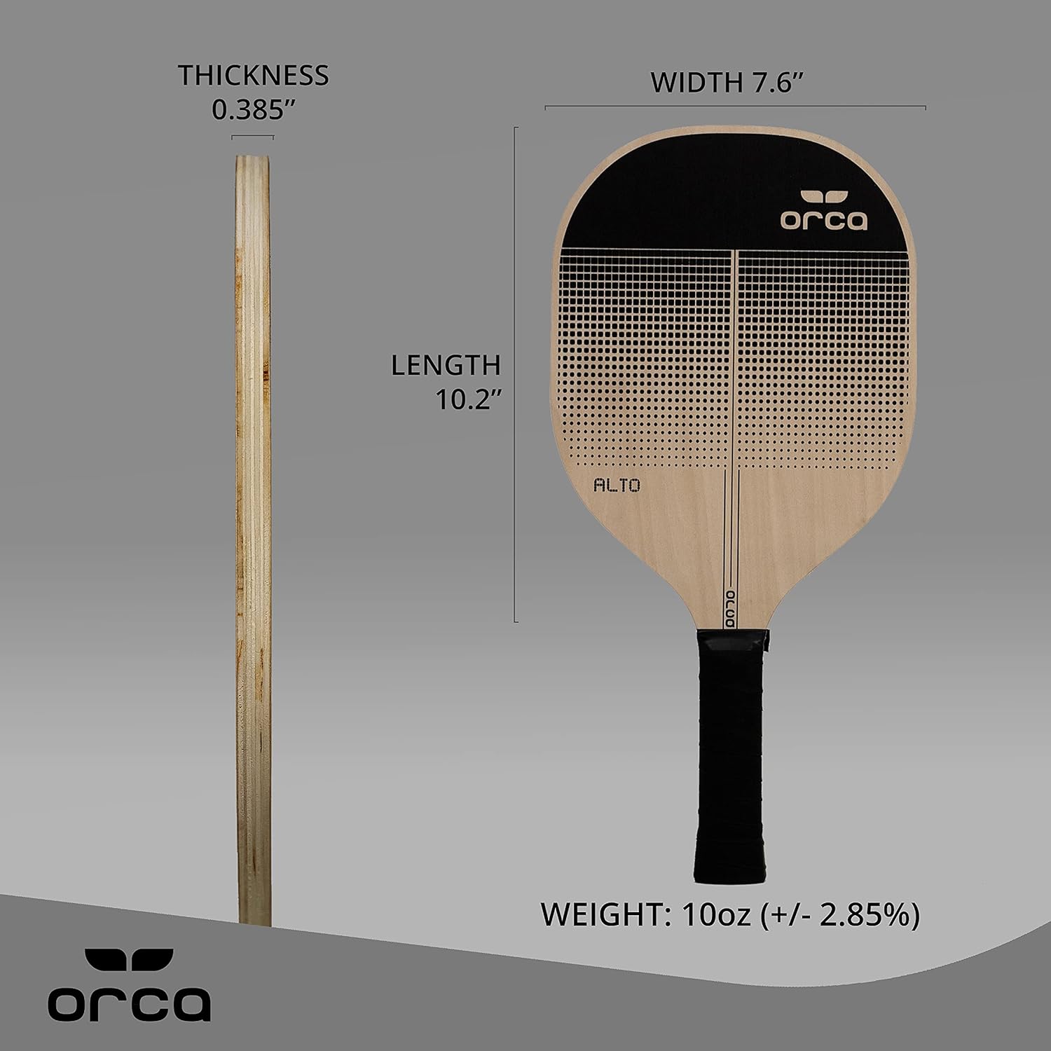 Orca Alto Sports Series Wood Pickleball Paddle - Starter Edition - 4 Pack